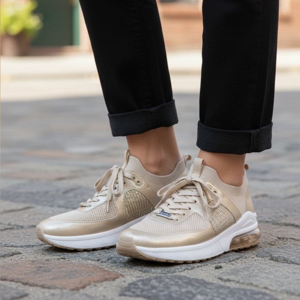 New Kenneth Cole Jenna Easy On Cream sneakers - Picture 2 of 11